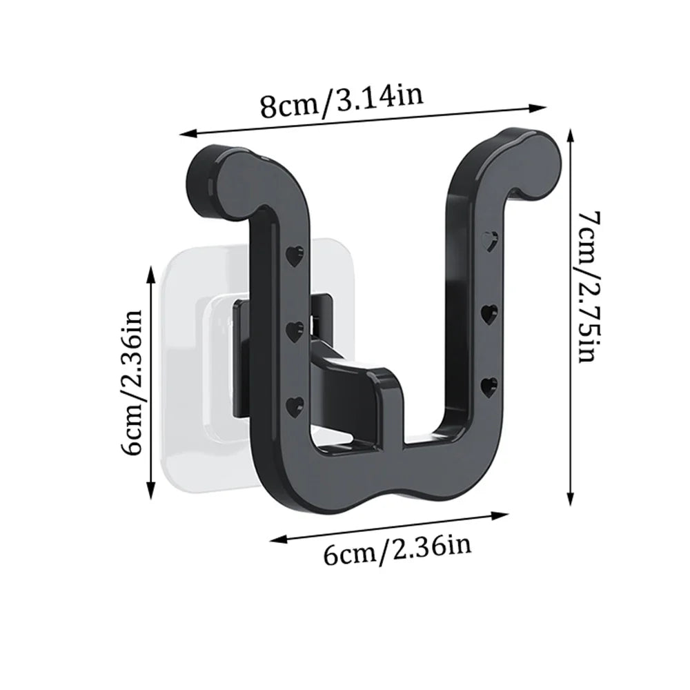 Slipper Rack, 3PCS Waterproof U-Shape Wall Mounted Shoe Rack, Self Adhesive Wall Hanging Shoe Rack, Space-Saving Shoe Hanger for
