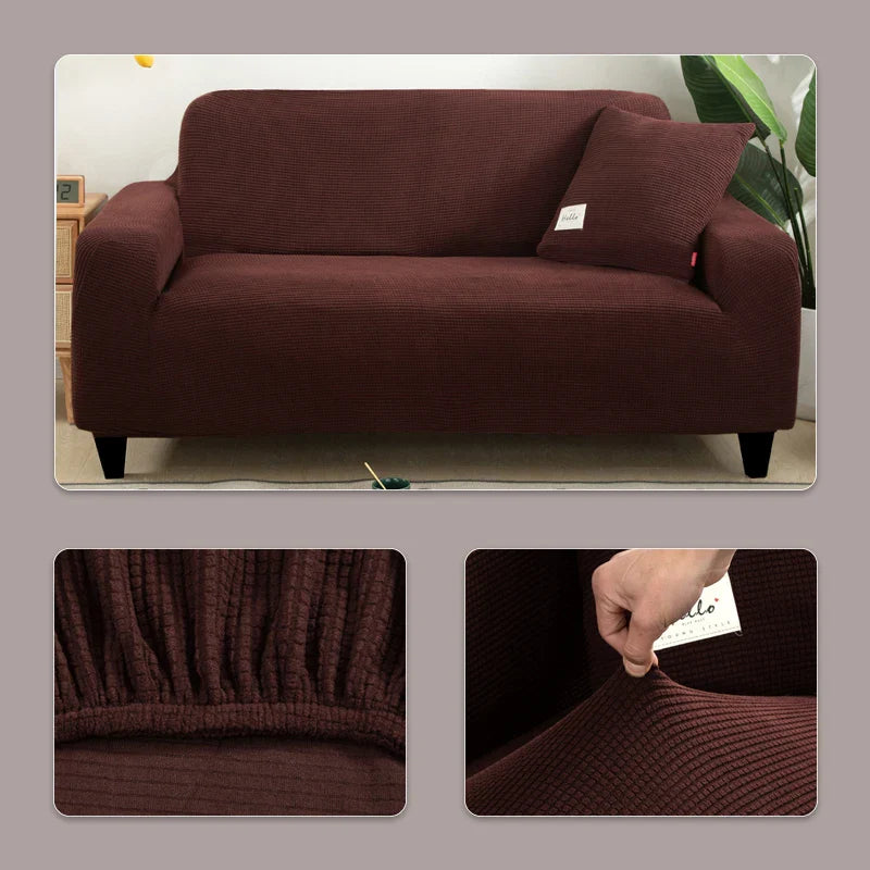 Elastic Jacquard Sofa Cover 1/2/3/4/5 Seater Couch Cover Sofa Covers Versatile Furniture Protection Slipcover For Living Room