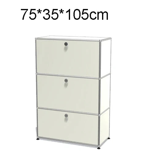 Module Furniture  Storage Modular DIY Shelf Sideboard Customized Size Night Stand Cabinet Stainless Steel Home Use