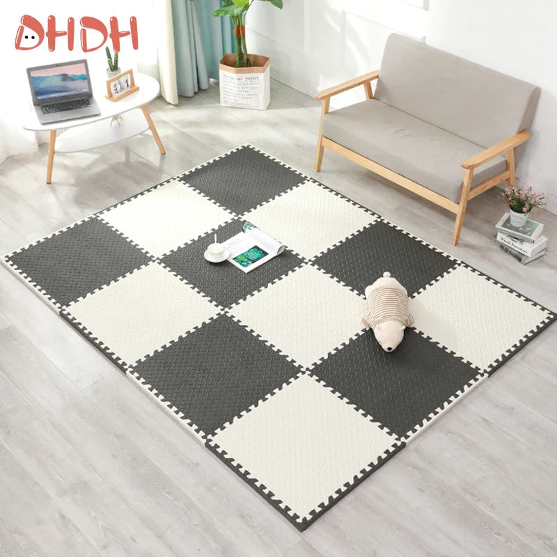 16PCS 30x30cm EVA Puzzle Mat – Thick Baby Play Mat for Kids, Non-Slip & Waterproof Crawling Floor Tiles, Interlocking Foam Rug