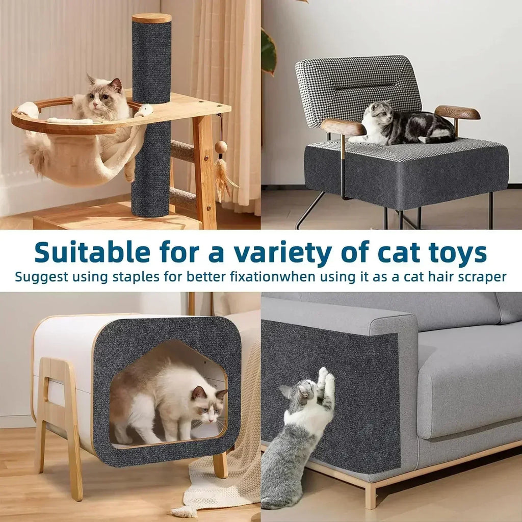 Cat Scratch Couch Furniture Protector Self-Adhesive Cat Scratch Pad for Covering Cat Tower and Couch Protector from Cat Claws