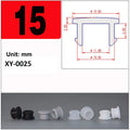 Silicone Rubber Caps T Type Plug Cover Snap-on Gasket Blanking End Seal Stopper 2.5mm-15mm Black/White/Gray/Transparent