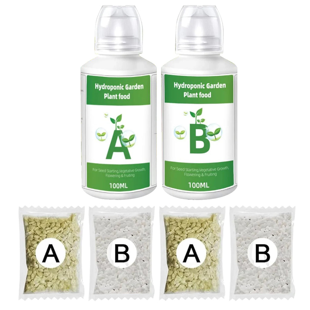 Hydroponic Nutrients Fertilizer AB Solution Set Hydroponic Garden Plant Food Plant Fertilizer For Flowers Vegetables Nutrients