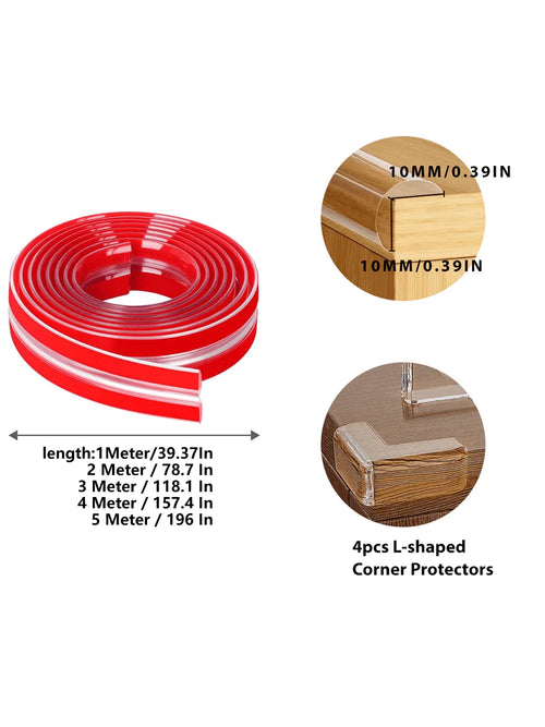 1m/3m/4m/5mProofing Edge Protector Strip L corner protectors Table Corner Protectors for Furniture Guards| Proof Corners and Edg