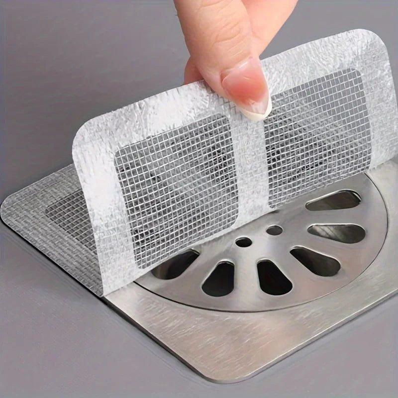 Disposable Hair Drain Catcher Mesh Anti-blocking Filter Floor Drains Sticker Shower Cover Kitchen Bathroom Sink Strainer Stopper