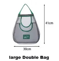 Reusable Mesh Storage Bags for Kitchen, Hanging Fruit Vegetable Organizer for Ginger Garlic Onion Potato