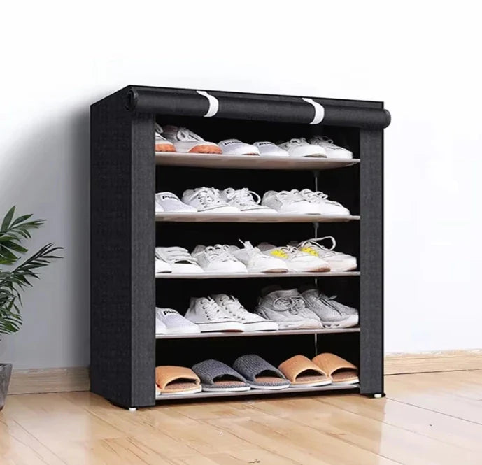 6/8/10 Layers Shoe Rack Organizer Dustproof Shoe Cabinet Multilayer Nonwoven Home Furniture Space-saving Cabinets Shoes Shelf