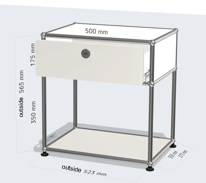 Module Furniture  Storage Modular DIY Shelf Sideboard Customized Size Night Stand Cabinet Stainless Steel Home Use