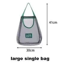 Reusable Mesh Storage Bags for Kitchen, Hanging Fruit Vegetable Organizer for Ginger Garlic Onion Potato