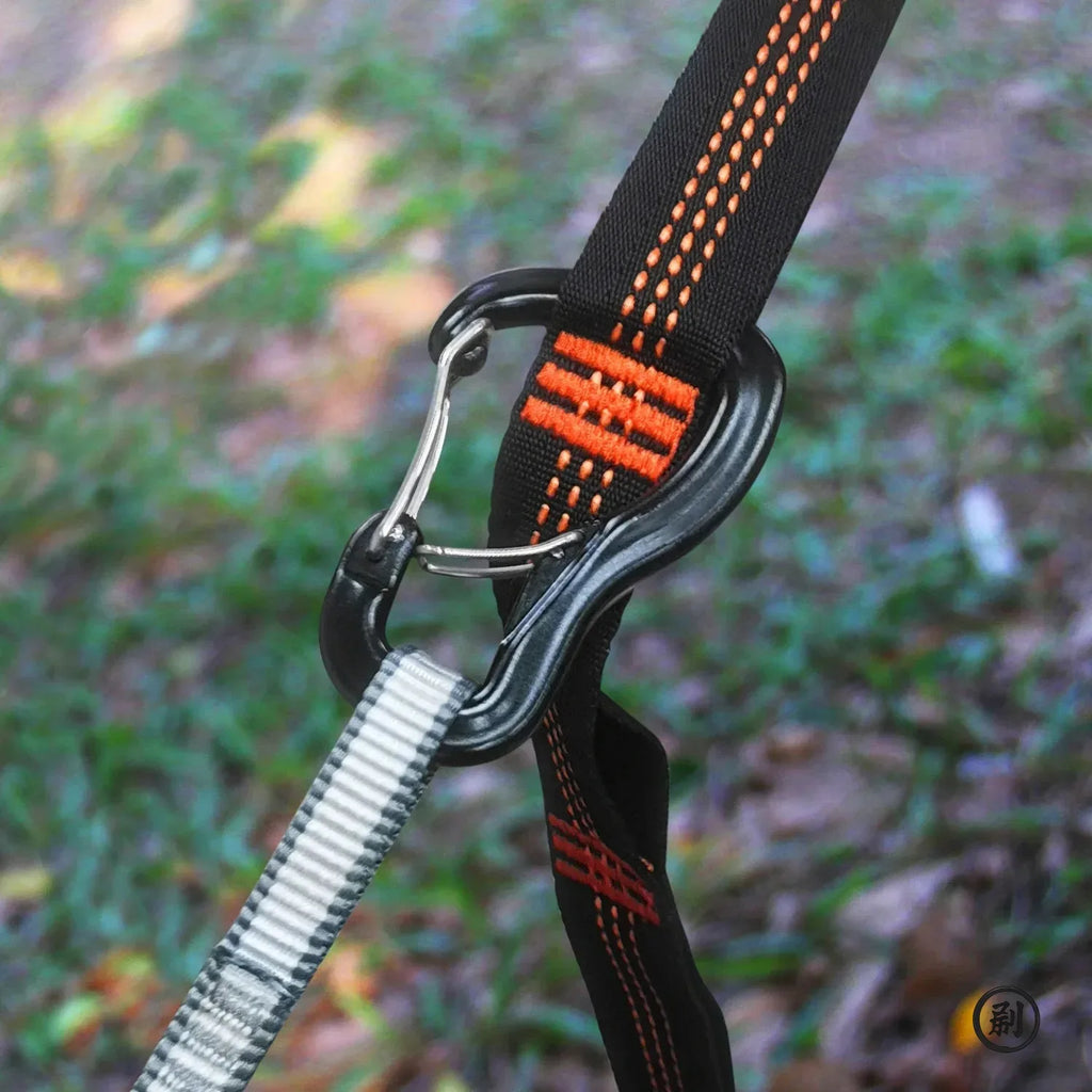 Outdoor Hammock Double Locking Buckle, Multifunctional Aluminum Alloy Hanging Buckle, Camping Hammock Quick Hanging Buckle