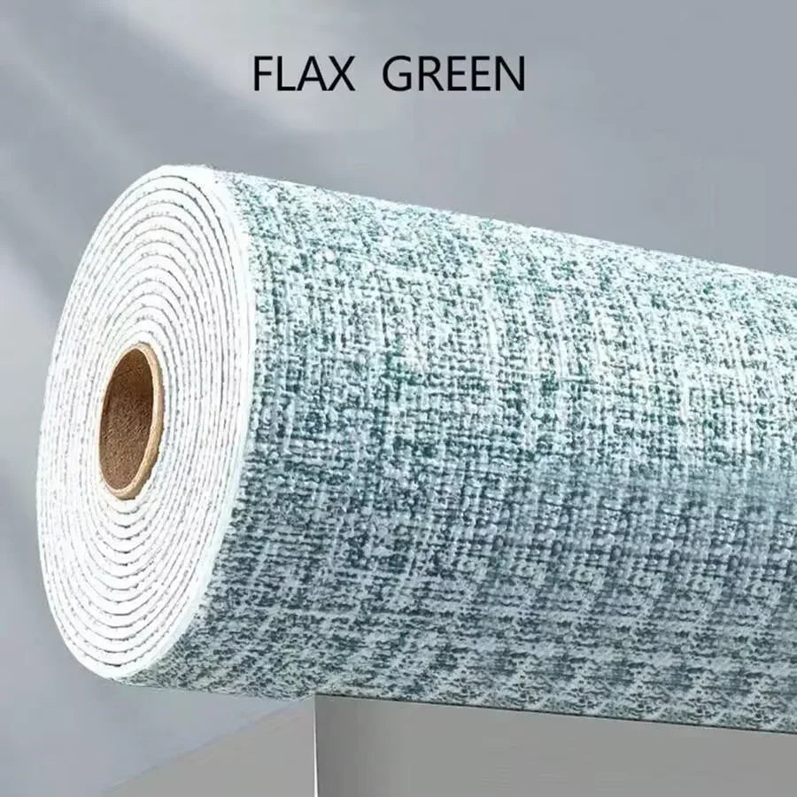 Self-Adhesive 3D Linen Foam Wall Sticker PVC Moisture-proof Wallpaper for Living Room Bedroom Bathroom dormitory Home Decoration
