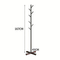 Floor Standing Clothes Rack Household Coat Hanger Simple Storage Organizer for Bedroom Living Room Clothing Display Stand
