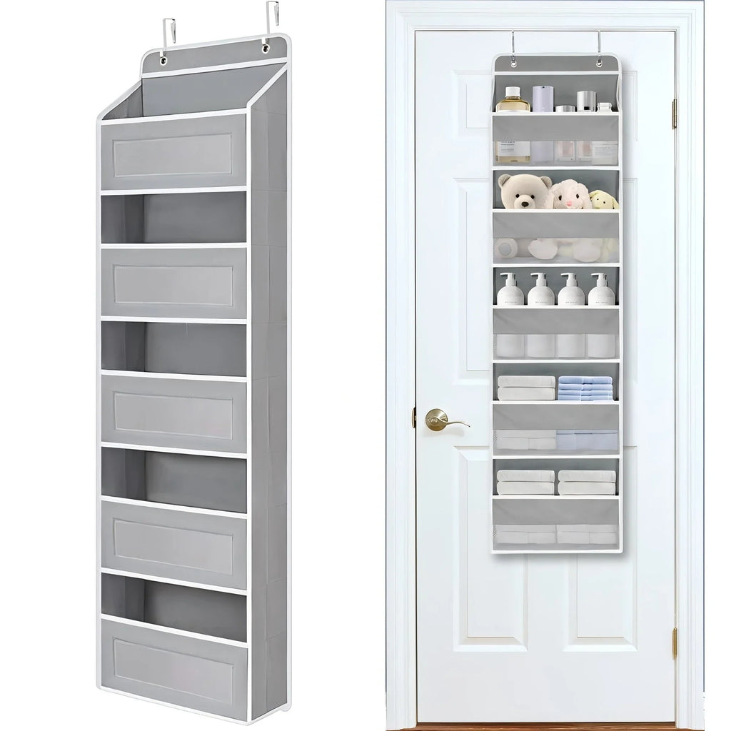 5 Layer Hanging Organizer Over The Door Organizer Hanging Storage With 5 Mesh Pockets For Pantry Bathroom Bedroom Kitchen Dorm