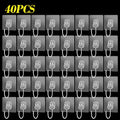 Big Size Hook Self-Adhesive PVC & Stainless Steel Transparent Multi-Purpose Wall Holder Door Rack Kitchen Storage Organizer Home