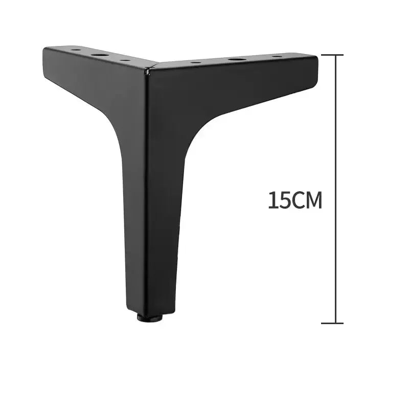 4Only gold black metal furniture legs included：Modern Minimalist Style，Suitable for Sofa/Cabinet/Table Heightening Foot Pads