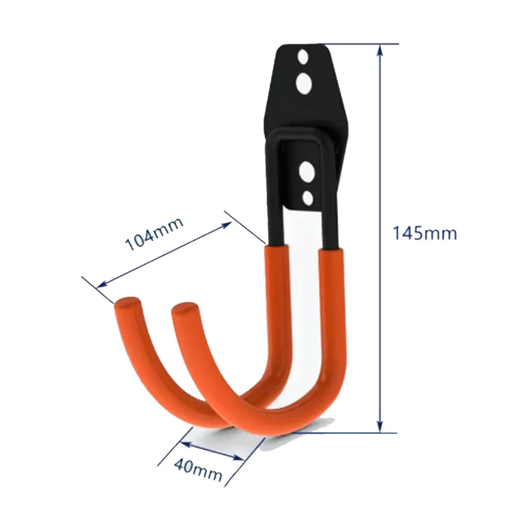 Heavy Duty Metal Hook Garage Organizer Wall Mount Bicycle Hanger Hooks Wall Mount Anti-slip Ladders Storage Hook Garden Tool