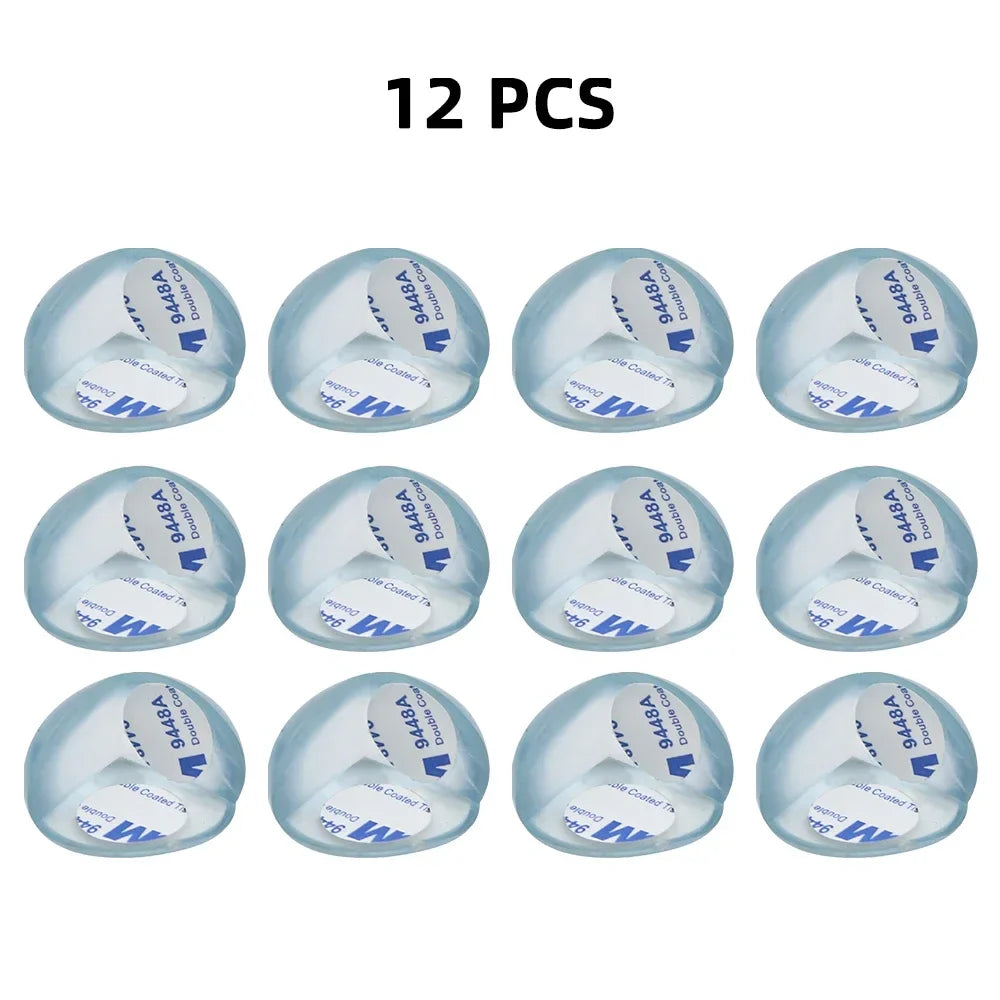4/8/10/12Pcs Baby Safety Silicone Protector Table Corner Edge Protection Cover Transparent Anti Collision Soft Guard Home Tool