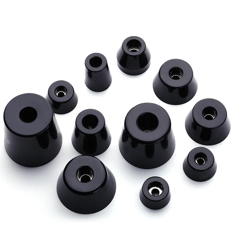 8pcs Rubber Shock Absorbing Feet, Anti-Vibration Pads for Furniture,Speaker,Washing Machine,Non-Slip Floor Protector with Gasket