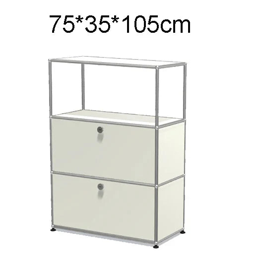 Module Furniture  Storage Modular DIY Shelf Sideboard Customized Size Night Stand Cabinet Stainless Steel Home Use