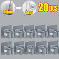Self-adhesive Mop Holder Broom Stand Wall Mounted Mop Support Sweeping Brush Hook Storage Organizer Bathroom Kitchen Accessories