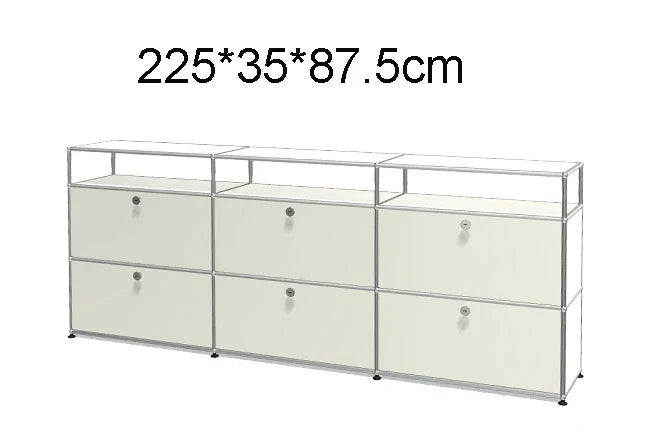 Module Furniture  Storage Modular DIY Shelf Sideboard Customized Size Night Stand Cabinet Stainless Steel Home Use