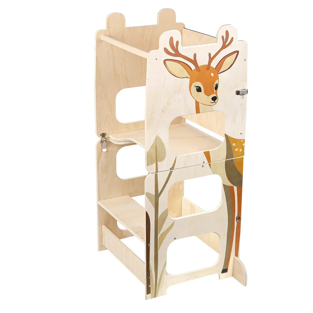 Children's Montessori observation tower Kitchen & learning aid-Transformable into Desk-stylish & versatile Design