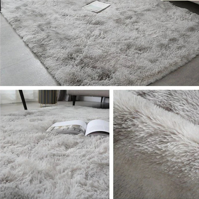 Fluffy  Carpet Living Room Plush Lounge Rug in The Bedroom Floor Mat Soft Velvet Carpets For Children Kids Decoration  ﻿