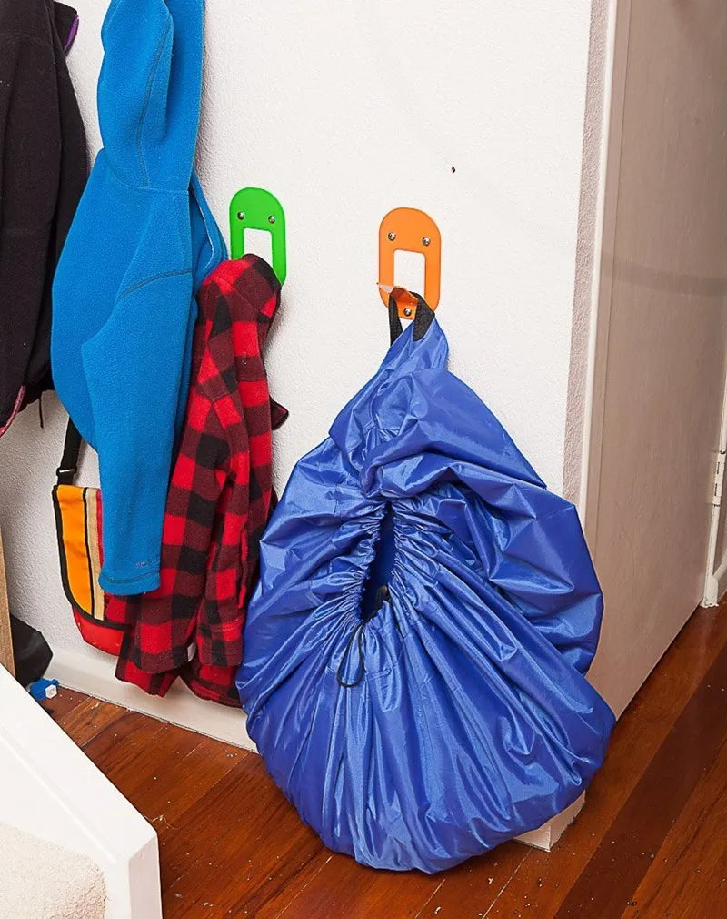 Multifunction Portable Kids Toys Quick Storage Organizer Bags Outdoor Toy Cushion