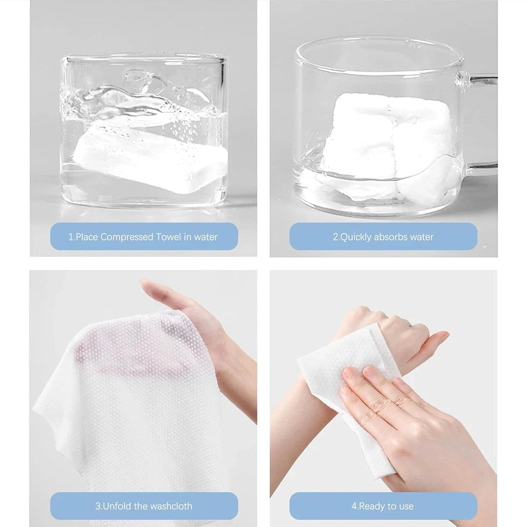 Thickened Compressed Towel Set Individually Packaged Disposable Face Towel Essential For Outdoor Cleaning Hygiene During Travel