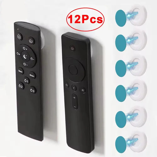 12pcs Magnetic Hooks Wall Mounted Remote Control Magnet Holder Key Anti-Lost Router Socket Organizer Hook Mini Home Storage