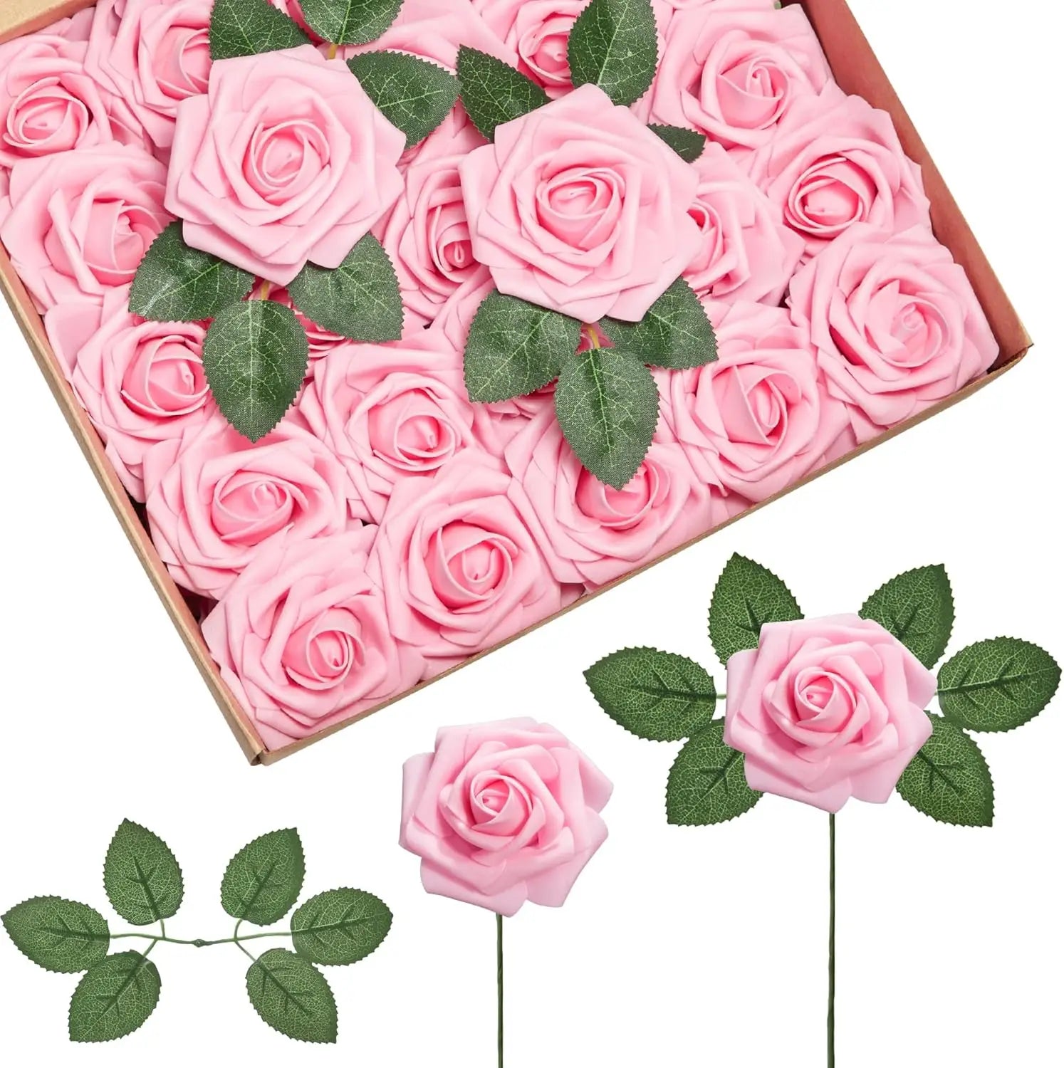 PE Foam Rose Artificial Flower Wedding Bride Bouquet Accessory Garland Home vase table Outdoor Garden festival Party DIY Decor