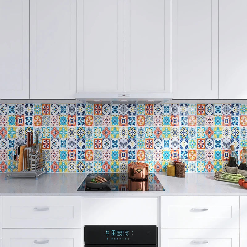 40cm European style waterproof and oil resistant self-adhesive PVC kitchen wall sticker bathroom wallpaper cabinet wallpaper