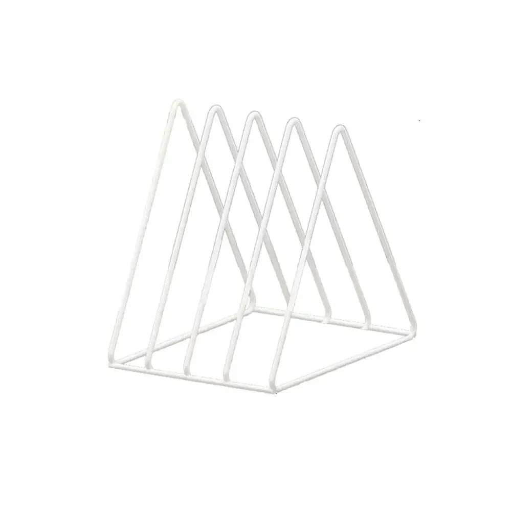 9-grid CD Rack Vinyl Record Storage Rack Triangular Magazine Stand, Bedroom Desktop Storage,5-grid CD/movie Rack ﻿