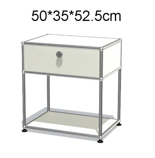 Module Furniture  Storage Modular DIY Shelf Sideboard Customized Size Night Stand Cabinet Stainless Steel Home Use