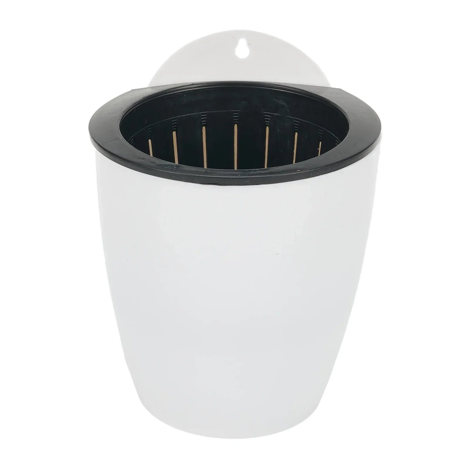 Wall-Mounted Plastic Potted Plant Flowerpot Creative Automatic Water-Absorbing Wall Hanging Home Flower Pot Wall Decoration