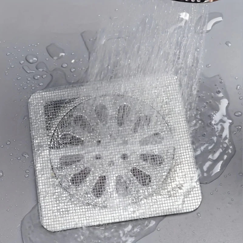 Disposable Hair Drain Catcher Mesh Anti-blocking Filter Floor Drains Sticker Shower Cover Kitchen Bathroom Sink Strainer Stopper